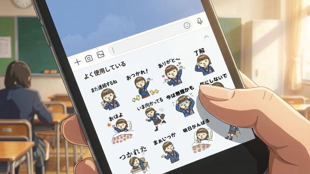 JKがよく使う!毎日使いやすいLINEスタンプとは?