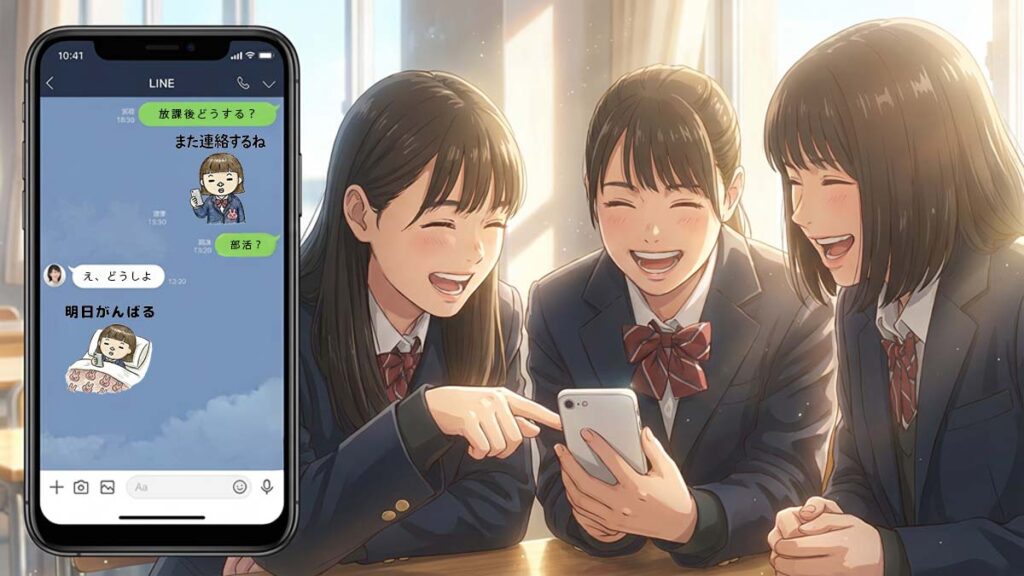 女子高校生に人気のかわいいLINEスタンプの使いこなし術